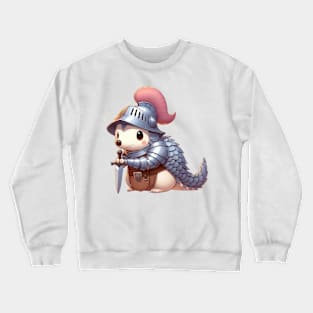 Cute Pangolin Knight Crewneck Sweatshirt